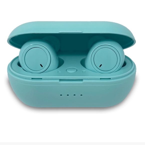 zenvo Headphones Zenvo Tiffany Blue Colored Wireless Earbuds Poshmark